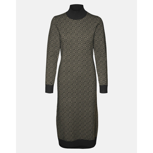 Product VERO MODA VMARIA ART LS HIGH-NECK CALF DRESS REP base image