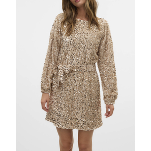 Product VERO MODA VMBELLA LS BOATNECK SHORT DRESS JRS base image