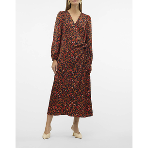 Product VERO MODA VMRUBIA L/S 7/8 WRAP DRESS WVN BTQ GA base image