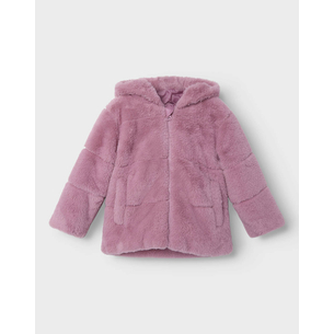 Product NAME IT NMFMILA FAUX FUR JACKET W HOOD PB base image