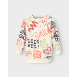 Product NAME IT NMFNOELLE RLX SWEAT TUNIC BOX BRU base image