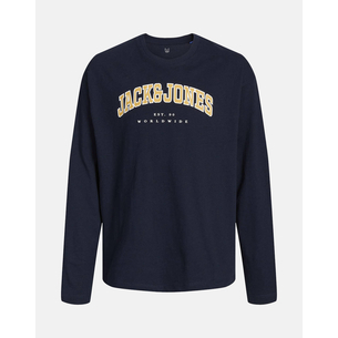 Product JACK&JONES JJECALEB VARSITY TEE LS O-NECK JNR base image