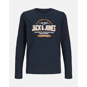 Product JACK&JONES JJELOGO TEE LS O-NECK 2 COL NOOS JNR base image