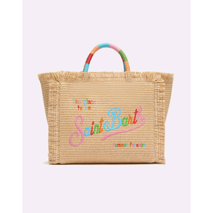 Product MC2 COLETTE STRAW N-STRAW BAG WITH HANDLE-11 MULTIC EMB (Dimensions: 26 x 23 x 15 cm.) base image