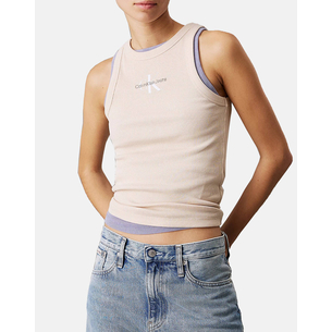 Product CALVIN KLEIN JEANS  MONOLOGO RIB TANK TOP base image