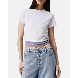 Product CALVIN KLEIN JEANS CLEAN CROPPED SHORT SLEEVE TEE base image