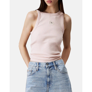 Product CALVIN KLEIN JEANS WOVEN LABEL RIB TANK TOP base image