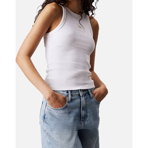 Product CALVIN KLEIN JEANS WOVEN LABEL RIB TANK TOP base image