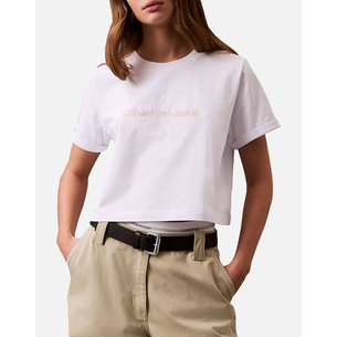 Product CALVIN KLEIN SS LIQUID CK CROPPED TEE base image