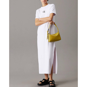 Product CALVIN KLEIN JEANS MONOLOGO LONG RIB TEE DRESS base image