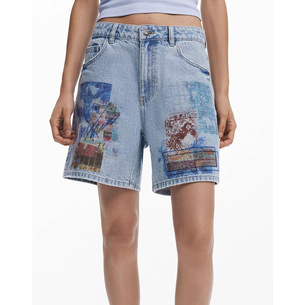 Product DESIGUAL D2 DENIM_INIDAN WOMEN'S PANTS base image