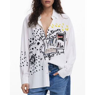 Product DESIGUAL D2 CAM_PERSÉFONE WOMEN'S SHIRT base image