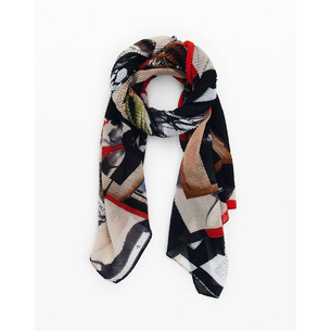 Product DESIGUAL D2 FOU_NEWSPAPER_LACRO WOMEN'S ACCESSORIES base image