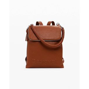 Product DESIGUAL D2 BACK_HALF HAMPTON CAMEL WOMEN'S BAG (Dimensions: 27 x 31 x 12cm.) base image