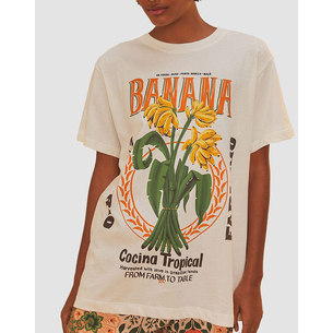 Product FARM RIO BANANA COCINA OFF-WHITE RELAXED T-SHIRT base image
