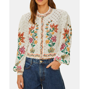 Product FARM RIO GARDEN DELIGHT ROSEWOOD CARDIGAN base image