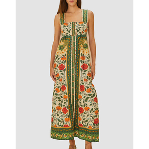Product FARM RIO GARDEN TAPESTRY SAND MAXI DRESS base image