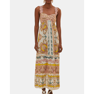 Product FARM RIO MARITIME MAGIC OFF-WHITE SLEEVELESS MAXI DRESS base image