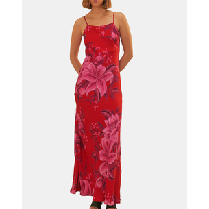 Product FARM RIO SUMMER FRUIT RED MAXI SLIP DRESS base image