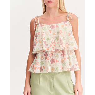Product FOREL Crop floral shirt Case Study base image