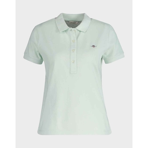 Product GANT ΜΠΛΟΥΖΑ ΚΜ SLIM SHEILD CAP SLEEVE PIQUE POLO base image