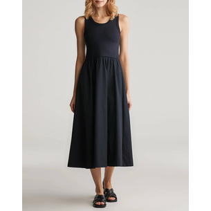 Product GANT MIDI DRESS JERSEY WOVEN COMBO DRESS base image