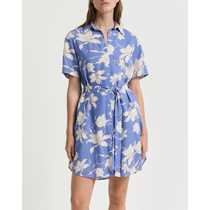 Product GANT REG LINEN FLORAL PRINT SHIRT DRESS SS base image