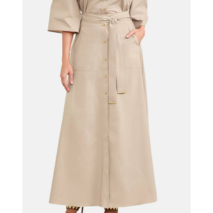 Product GUESS MARCIANO PAT LONG SKIRT - LIGHT STR COTTON POPELIN 110 ΦΟΥΣΤΑ ΓΥΝΑΙΚΕΙΟ base image