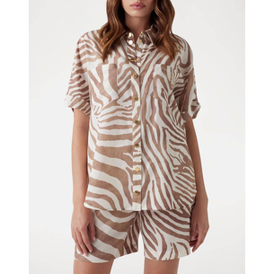 Product GUESS MARCIANO ROSIE SHORT SLEEVE S - ECO TENCEL LINEN PRINTED ΠΟΥΚΑΜΙΣΟ ΓΥΝΑΙΚΕΙΟ base image