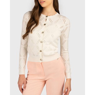 Product GUESS MARCIANO ANNA CARDI ALLOVER EMB M SWTR ΠΛΕΚΤΟ ΓΥΝΑΙΚΕΙΟ base image