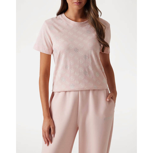 Product GUESS NOMIE 4G SS T-SHIRT WOMEN base image