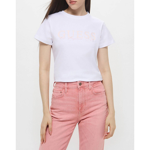 Product GUESS KAMELIE CN T-SHIRT - MID ORGANIC STRETCH JERSEY 180 ΜΠΛΟΥΖΑ W base image
