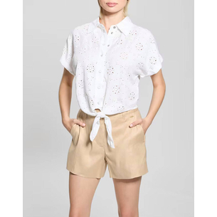 Product GUESS NEW SS BRIGITTE EMBRO SHIRT WOMEN'S SHIRT base image