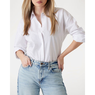 Product GUESS SILVIA HOTFIX LS SHIRT ΠΟΥΚΑΜΙΣΟ ΓΥΝΑΙΚΕΙΟ base image
