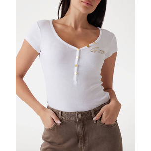Product GUESS SS HENLEY OLYMPIA TOP ΜΠΛΟΥΖΑ ΓΥΝΑΙΚΕΙΟ base image