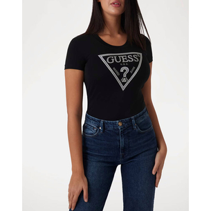 Product GUESS SS CN SHINY TRIANGLE TEE WOMEN'S T-SHIRT base image