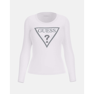 Product GUESS LS CN SHINY TRIANGLE TEE ΜΠΛΟΥΖΑ ΓΥΝΑΙΚΕΙΟ base image