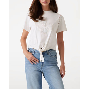 Product GUESS CN SS EYELET TONE ON TONE TEE ΜΠΛΟΥΖΑ ΓΥΝΑΙΚΕΙΟ base image