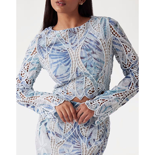 Product GUESS LS ANASTASIA LACE TOP ΜΠΛΟΥΖΑ ΓΥΝΑΙΚΕΙΟ base image