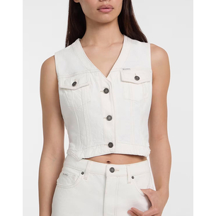 Product GUESS JEANS GJ DENIM VEST - ECO REGEN CO AGATE STR WHITE ΜΠΟΥΦΑΝ ΓΥΝΑΙΚΕΙΟ base image