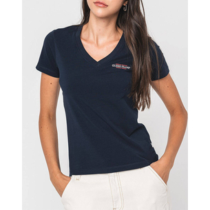 Product GUESS JEANS GJ SS VN SLIM MINI AMERICA TEE WOMEN'S T-SHIRT base image