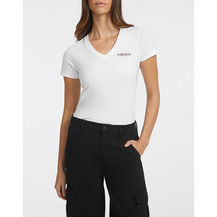 Product GUESS JEANS GJ SS VN SLIM MINI AMERICA TEE WOMEN'S T-SHIRT base image