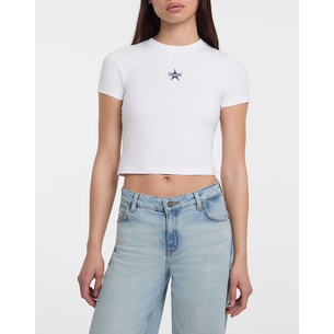 Product GUESS JEANS GJ SS CN BABY EMB ST - MID ORGANIC STRETCH JERSEY 180 T-SHIRT W base image