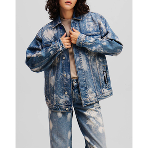 Product KARL LAGERFELD KLJ RELAXED LOGO DENIM JACKET base image