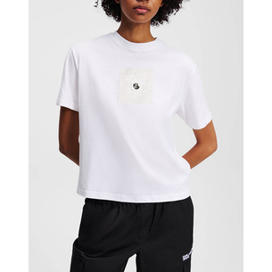 Product KARL LAGERFELD KLJ REGULAR CROCHET TEE base image
