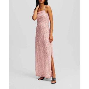 Product KARL LAGERFELD KLJ MESH MAXI DRESS AOP base image
