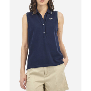 Product LA MARTINA ΜΠΛΟΥΖΑ POLO ΧΜ  WOMAN SLEEVELESS POLO PIQUET S base image