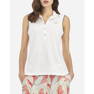 Product LA MARTINA ΜΠΛΟΥΖΑ POLO ΧΜ  WOMAN SLEEVELESS POLO PIQUET S base image