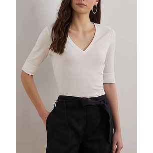 Product LAUREN RALPH LAUREN V JUDY-ELBOW SLEEVE-KNIT base image