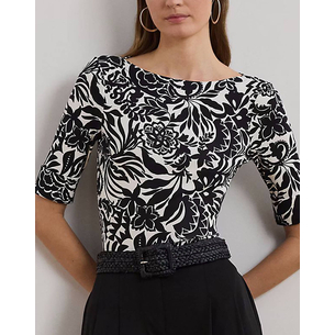 Product LAUREN RALPH LAUREN JUDY-MID SLEEVE-T-SHIRT base image
